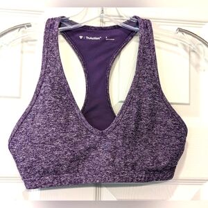 Aritzia TnaCOZY Tread Purple Sports Bra Light-support removable cups soft size S